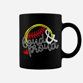 Womens Loud & Proud Softball Baseball Mama Mom T Shirt Gift Coffee Mug | Crazezy UK