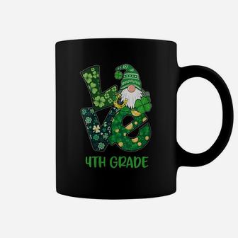 Womens Love Gnome 4Th Grade St Patricks Day Teacher Or Student Coffee Mug | Crazezy