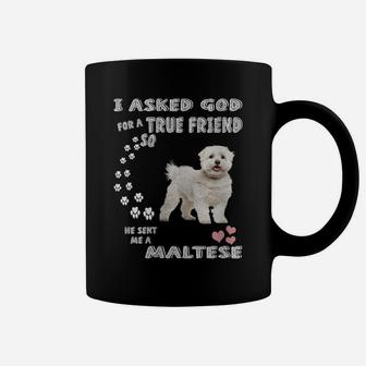 Womens Maltese Lion Dog Mom, Maltese Terrier Dad Print Cute Maltese Coffee Mug | Crazezy UK