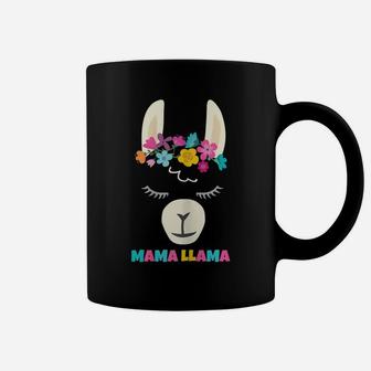 Womens Mama Llama Shirt For Women New Years Gift Idea Alpaca Mom Coffee Mug | Crazezy