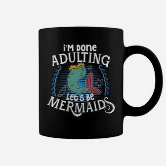 Womens Mermaid Shirt Women Mermaid T Shirt Mermaid Birthday Party Coffee Mug | Crazezy UK