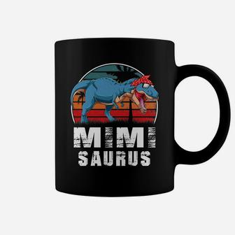 Womens Mimi Saurus Dinosaur Funny Mimisaurus T Rex Lover Family Coffee Mug | Crazezy