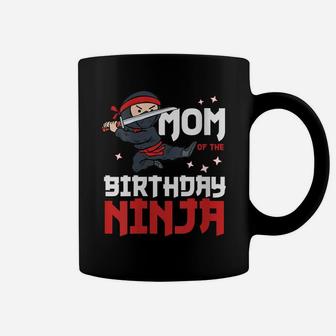 Womens Mom Of The Birthday Ninja Mommy Party Best Mother Boy Mama Coffee Mug | Crazezy UK