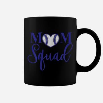 Womens Mom Squad Purple Lettered Tee For The Proud Mom To Wear Coffee Mug | Crazezy