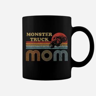Womens Monster Truck Mom Shirt Vintage Sunset Retro Horizon Lines Coffee Mug | Crazezy