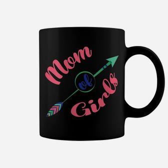 Womens Mother's Day Tee Proud Mom Of Girls Outfit For Mother Queen Coffee Mug | Crazezy