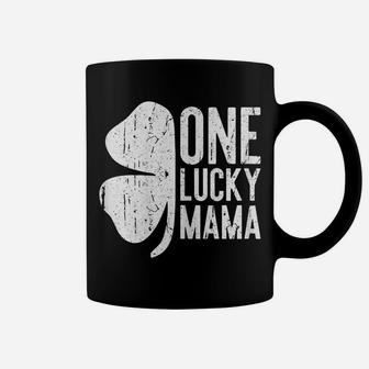 Womens One Lucky Mama Vintage St Patrick Day Gift Coffee Mug | Crazezy