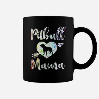 Womens Pitbull Mama Proud Pitbull Mom Coffee Mug | Crazezy