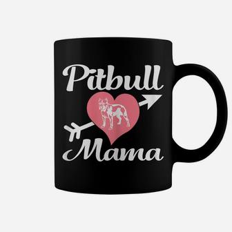 Womens Pitbull Mama Shirt Pit Bull Lover Owner Gifts Dog Pittie Mom Coffee Mug | Crazezy AU
