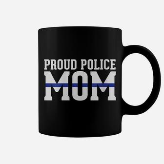 Womens Police Mom - Proud Cop Officer Leo Parent Coffee Mug | Crazezy