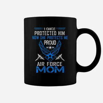Womens Pride Military Family - Proud Mom Air Force Coffee Mug | Crazezy UK