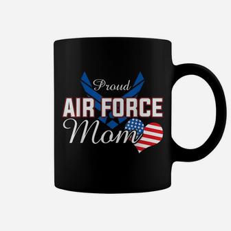 Womens Proud Air Force Mom Heart Military Family Gift Women Coffee Mug | Crazezy CA