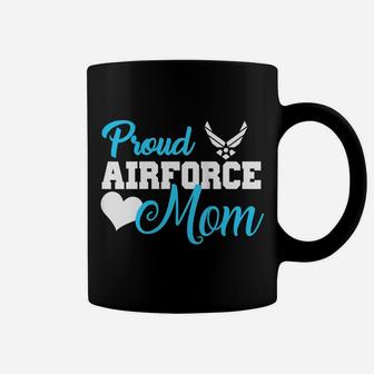 Womens Proud Air Force Mom Heart Military Family Gift Women Coffee Mug | Crazezy