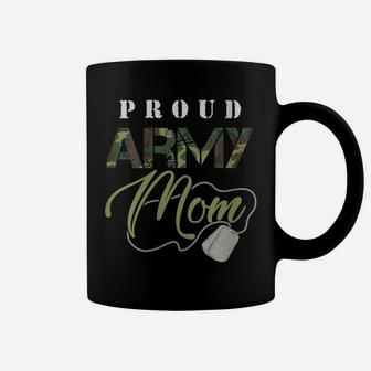 Womens Proud Army Mom Art | Cute Military Mama Design Usa Gift Coffee Mug | Crazezy DE