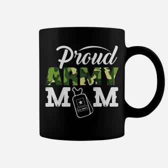 Womens Proud Army Mom Military Pride Mother Shirt Coffee Mug | Crazezy CA