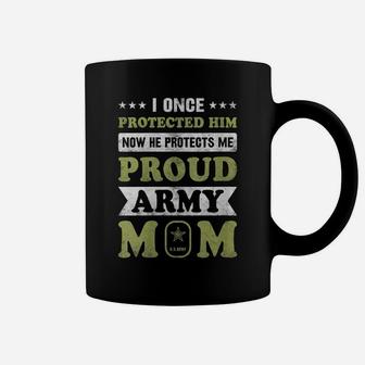 Womens Proud Army Mom Military Soldier Mama Cute Mothers Day Coffee Mug | Crazezy