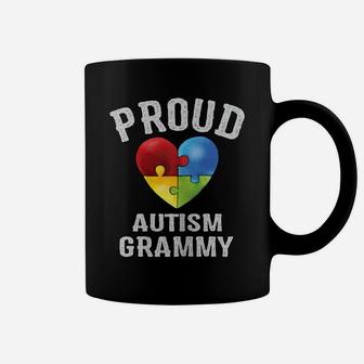 Womens Proud Autism Grammy Autism Awareness Gifts For Grandma, Mom Coffee Mug | Crazezy