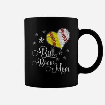 Womens Proud Baseball Softball Bonus Mom Ball Mother's Day Tshirt Coffee Mug | Crazezy AU