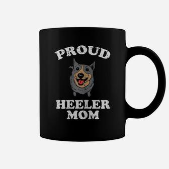 Womens Proud Heeler Mom Animal Pet Blue Red Cattle Dog Women Gift Coffee Mug | Crazezy