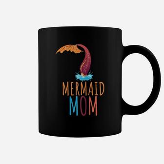 Womens Proud Mermaid Mom Design With Fishtail Coffee Mug | Crazezy DE