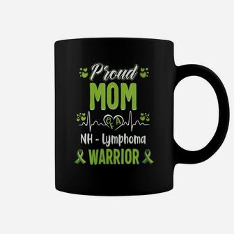 Womens Proud Mom Non Hodgkin Lymphoma Warrior Awareness Ribbon Coffee Mug | Crazezy AU