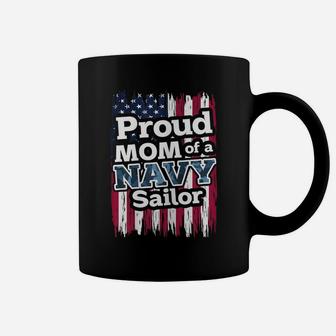 Womens Proud Mom Of A Navy Sailor Coffee Mug | Crazezy