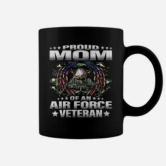 Womens Proud Mom Of An Air Force Veteran Military Vet's Mother Coffee Mug | Crazezy AU