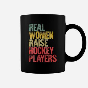 Womens Proud Mom Shirt Real Women Raise Hockey Players Gift Coffee Mug | Crazezy