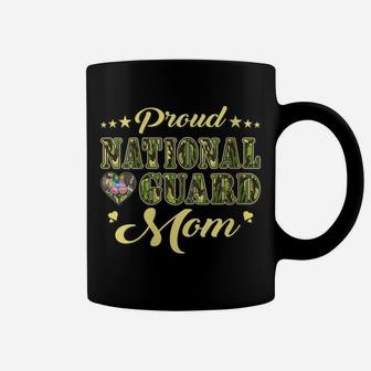 Womens Proud National Guard Mom Dog Tags Heart Military Mother Gift Coffee Mug | Crazezy