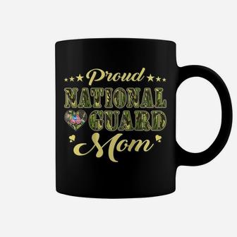 Womens Proud National Guard Mom Dog Tags Heart Military Mother Gift Raglan Baseball Tee Coffee Mug | Crazezy CA