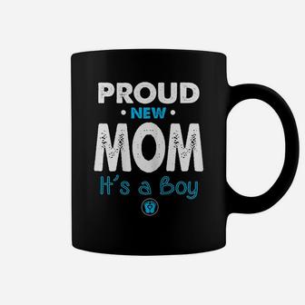 Womens Proud New Mom Its A Boy Baby Vintage Gift For Mothers Day Coffee Mug | Crazezy UK