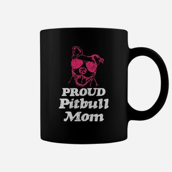Womens Proud Pitbull Mom Shirt Cute Pittie Dog Mom T-Shirt Coffee Mug | Crazezy UK