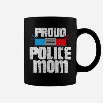 Womens Proud Police Mom Police Officer Mommy Coffee Mug | Crazezy DE
