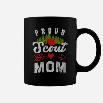 Womens Proud Scout Mom Graphic For Scouting Support Mothers Coffee Mug | Crazezy DE