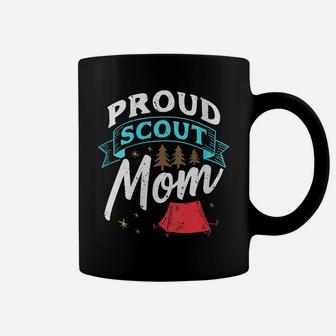 Womens Proud Scout Mom - Scouting Camping Mother's Day Funny Gift Coffee Mug | Crazezy DE