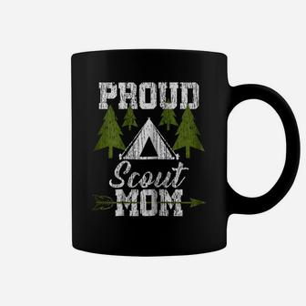 Womens Proud Scout Mom - Scouting Mother Shirt Gift Coffee Mug | Crazezy CA