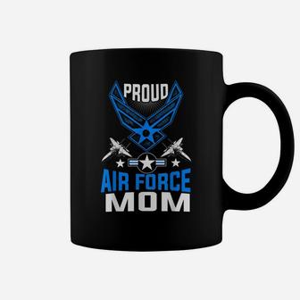 Womens Proud Us Air Force Mom Shirt Us Air Force Military Coffee Mug | Crazezy UK