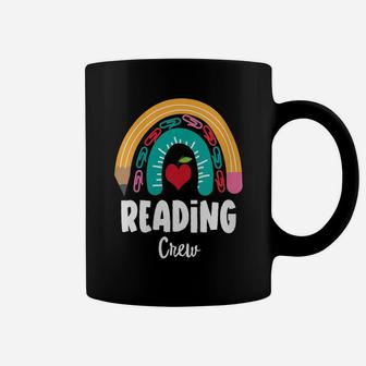 Womens Reading Crew, Funny Boho Rainbow For Teachers Coffee Mug | Crazezy