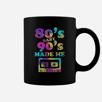 Womens Retro 80S Baby 90S Made Me Vintage Graphic Tee Cassette Coffee Mug | Crazezy