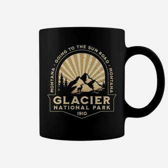 Womens Retro Glacier National Park Montana Going To The Sun Road Coffee Mug | Crazezy