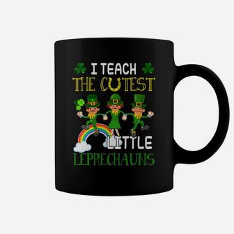 Womens St Patrick Day Gift Shirt Teach Cutest Little Leprechauns Coffee Mug | Crazezy DE