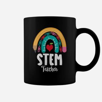 Womens Stem Teacher, Funny Boho Rainbow For Teachers Coffee Mug | Crazezy CA