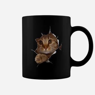 Womens Sweet Kitten Torn Cloth - Funny Cat Lover Cat Owner Cat Lady Coffee Mug | Crazezy UK