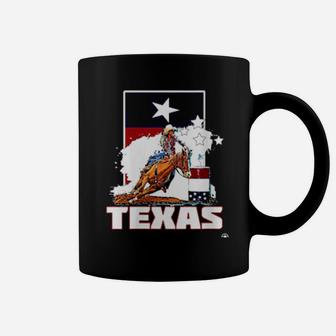 Womens Texas Rodeo Barrel Racing Cowgirl Horse Racer Souvenir Coffee Mug - Monsterry