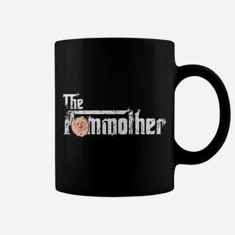 Womens The Pommother Pom Mom Shirt Fun Cute Pomeranian Mother Dog Coffee Mug | Crazezy