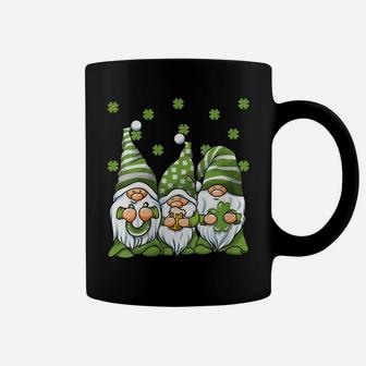 Womens Three Green Irish Gnomes Shamrock Clover St Patrick's Day Coffee Mug | Crazezy AU