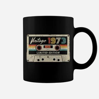 Womens Vintage 1973 Made In 1973 47Th Birthday Gift Retro Cassette Coffee Mug | Crazezy