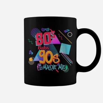 Womens Vintage 80S Baby 90S Made Me Retro Memphis Graphic Throwback Coffee Mug | Crazezy