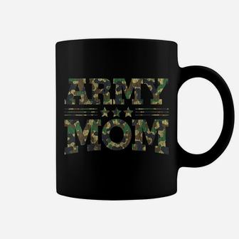 Womens Vintage Camouflage Military Mother Hero Proud Army Mom Woman Coffee Mug | Crazezy