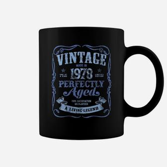 Womens Vintage Made In 1978 Classic 43Rd Birthday Living Legend Coffee Mug | Crazezy